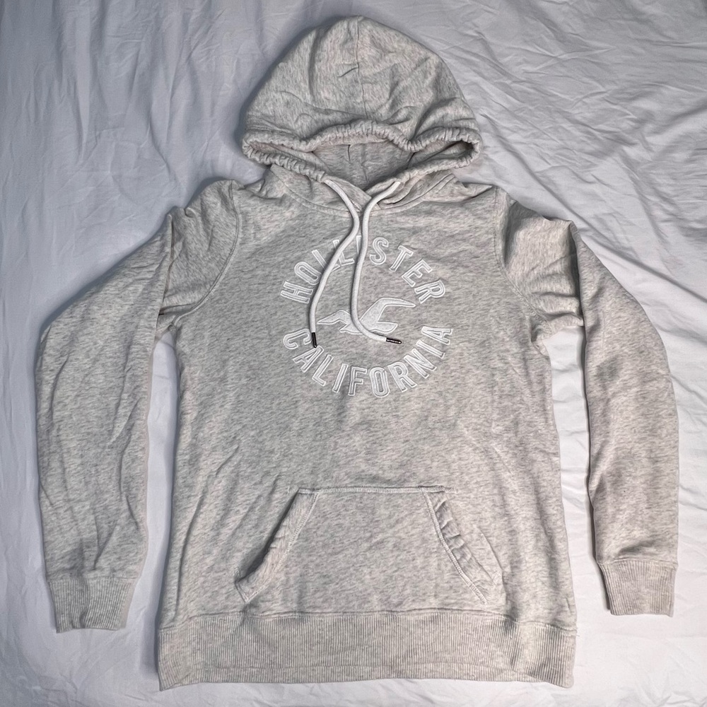 Gray Hollister hoodie, size S